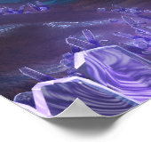 Glittering grotten 's nachts afdrukken poster (Hoek)