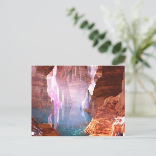 Glittering kantelt Briefkaart (Staand voorkant)