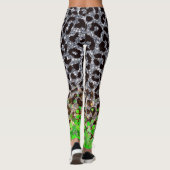 Glittering Leopard en Clover Fusion Leggings (Achterkant)