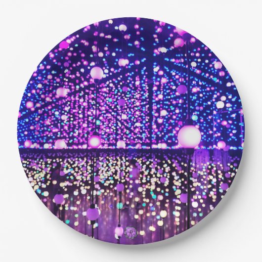 Glittering Lights 9" Papier Bord (Voorkant)