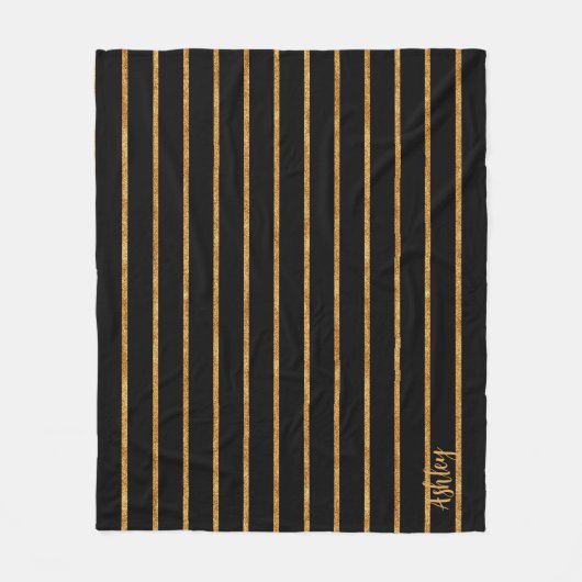 Glittering-lijnen Fleece Deken (Voorkant)