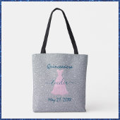 Glittering Quinceanera Herdenking Canvas tas