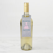 Glittering Quinceanera Herdenking Fles Hanger (Op fles)