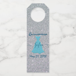 Glittering Quinceanera Herdenking Flessenhanger