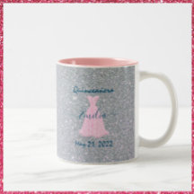 Glittering Quinceanera herdenking Two-Tone Coff