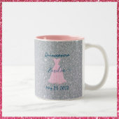 Glittering Quinceanera herdenking Two-Tone Coff Tweekleurige Koffiemok