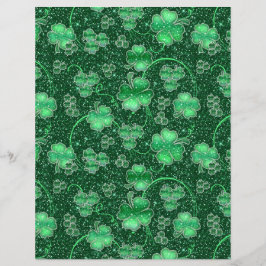 Glittering Shamrocks and Swirls ID289