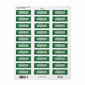 Glittering Shamrocks and Swirls ID289 Etiket (Full Sheet)