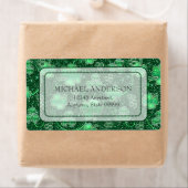 Glittering Shamrocks and Swirls ID289 Etiket (Insitu)