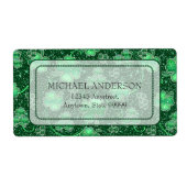 Glittering Shamrocks and Swirls ID289 Etiket (Voorkant)