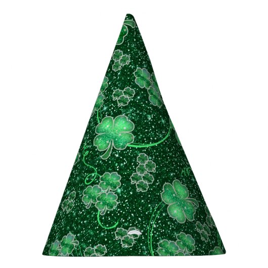 Glittering Shamrocks and Swirls ID289 Feesthoedjes (Rechts)