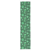 Glittering Shamrocks and Swirls ID289 Korte Tafelloper (Voorkant)