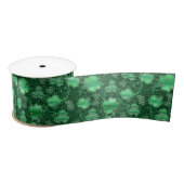 Glittering Shamrocks and Swirls ID289 Satijnen Lint (Spoel)