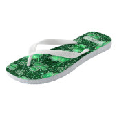 Glittering Shamrocks and Swirls ID289 Teenslippers (Schuin)