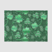 Glittering Shamrocks and Swirls ID289 Tissuepapier (Voorkant)