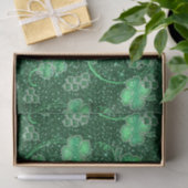 Glittering Shamrocks and Swirls ID289 Tissuepapier (Geschenk)