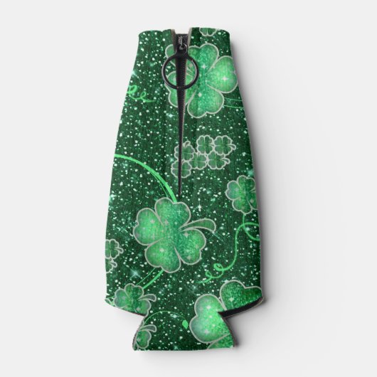 Glittering Shamrocks Happy St. Paddy's ID289 Flesjeskoeler (Achterkant)