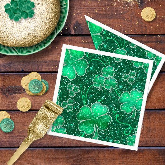 Glittering Shamrocks Pattern ID289 Servet