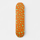 Glittering Sinaasappel - Retro Skateboard (Voorkant)