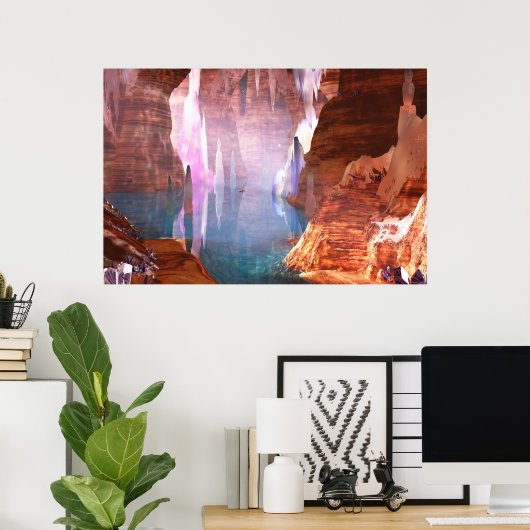 Glittering snijtanden afdrukken poster (Thuiskantoor)