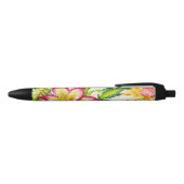 Glittering Spring Floral Tapestry Zwarte Inkt Pen (Bovenkant)