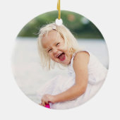 Glittering Starburst Holiday Foto Ornament (Achterkant)