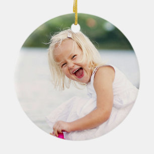 Glittering Starburst Holiday Foto Ornament