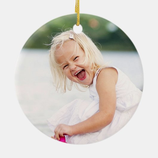 Glittering Starburst Holiday Foto Ornament (Achterkant)