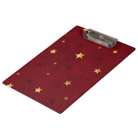 Glittering sterren Royal Red Klembord (Gekanteld)