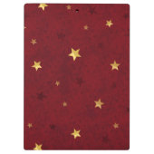 Glittering sterren Royal Red Klembord (Achterkant)