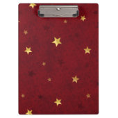 Glittering sterren Royal Red Klembord (Voorkant)