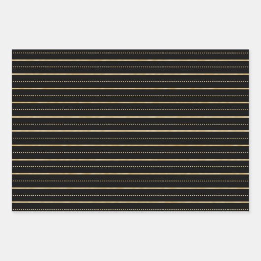 Glittering-Stippen en -lijnen Inpakpapier Vel (Voorkant 2)