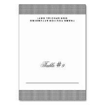 Glittering Wedding Folded Place Card