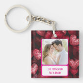 Glitterisliefde als je boos bent sleutelhanger (voorkant)