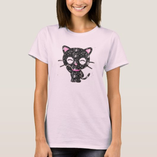 glitterkat t-shirt (Voorkant)
