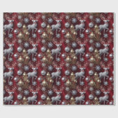 glitterkerst cadeaupapier (Vlak)