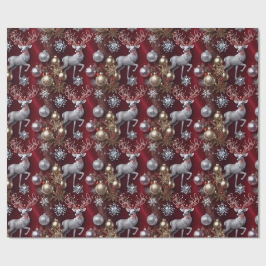 glitterkerst cadeaupapier (Vlak)