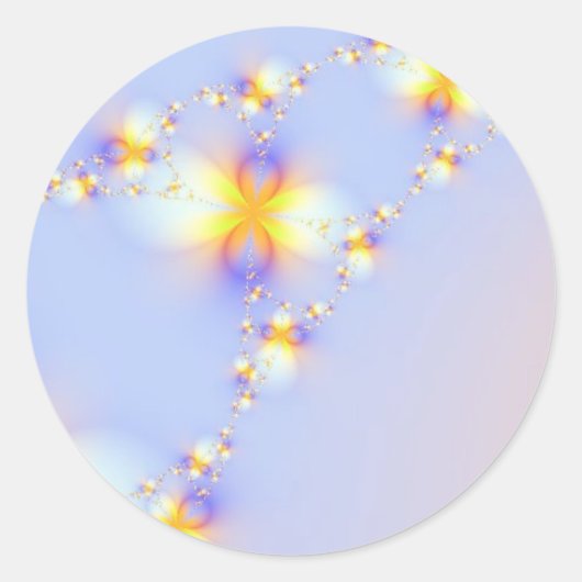 glitterketting ronde sticker (Voorkant)