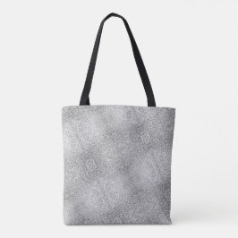 Glitterkijk met grijze digitale getextureerde beel tote bag