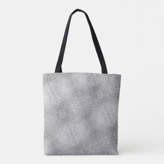 Glitterkijk met grijze digitale getextureerde beel tote bag (Achterkant)