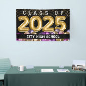 Glitterklasse goud en Paarse glitter van 2024 Afst Spandoek (Beurs)