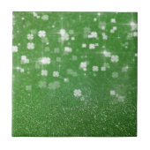 Glitterklaver voor mousserende wijn - keramische t tegeltje (Voorkant)