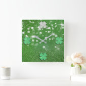 Glitterklaver voor mousserende windkle - wandklok (Huis)