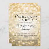 Glitterlichten voor huisverwarming kaart (Voorkant / Achterkant)