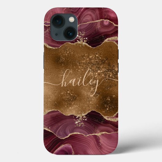 glittermarmer met woesteling Case-Mate iPhone case (Achterkant)