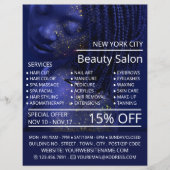 Glittermodel, Visagist, Schoonheidssalon Advertent Flyer (Voorkant)