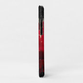 Glittermonogram rode zwarte druppels Case-Mate iPhone case (Achterkant/links)