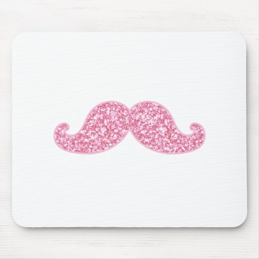 GLITTERMUSTACHE VAN MEESTE PINK, AFGEDRUKT MUISMAT (Voorkant)