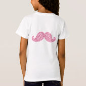 GLITTERMUSTACHE VAN MEESTE PINK, AFGEDRUKT T-SHIRT (Achterkant)