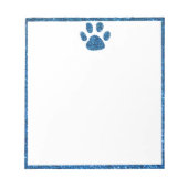 Glitterpafdruk Notitieblok (Voorkant)